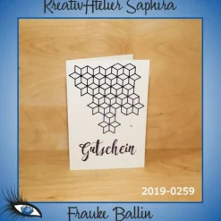 ►2019-0259◄ Karte B6 - GUTSCHEIN