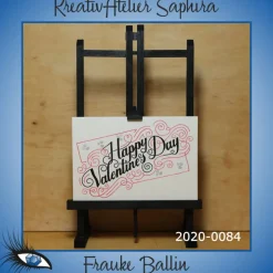 ►2020-0084◄ Karte B6 - LIEBE "Happy Valentine's Day"