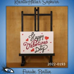 ►2022-0193◄ Karte B6 - LIEBE "Happy Valentine's Day"