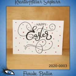 ►2020-0003◄ Karte B6 - OSTERN - "Happy Easter"