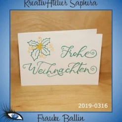 ►2019-0316◄ Karte B6 - WEIHNACHTEN