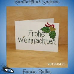 ►2019-0425◄ Karte B6 - WEIHNACHTEN
