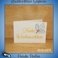 ►2019-0376◄ Karte B6 - WEIHNACHTEN