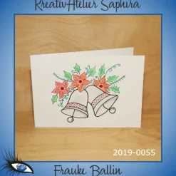 ►2019-0055◄ Karte B6 - WEIHNACHTEN "Glocken"