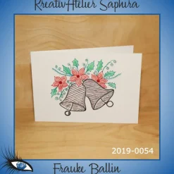 ►2019-0054◄ Karte B6 - WEIHNACHTEN "Glocken"