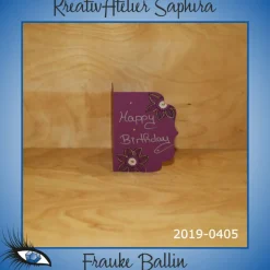 ►2019-0405◄ Karte ca A7 - GEBURTSTAG "Happy Birthday"