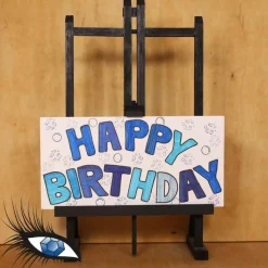 ►2022-0117◄ Karte Din lang - GEBURTSTAG "Happy Birthday"