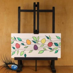 ►2022-0004◄ Karte Din lang - OSTERN "Ostergirlande"