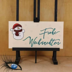 ►2021-0115◄ Karte Din lang - WEIHNACHTEN + Schneemann