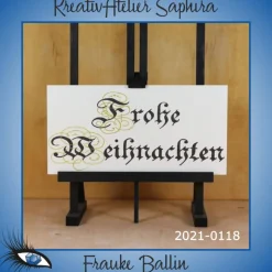 ►2021-0118◄ Karte Din lang - WEIHNACHTEN (Zierschrift)