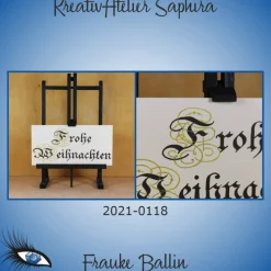 ►2021-0118◄ Karte Din lang - WEIHNACHTEN (Zierschrift)