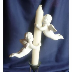 2 Kerzenengel für Leuchterkerzen, Engel,Putten,Tischkultur,Hochzeitsdeco