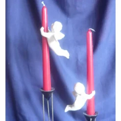 2 Kerzenengel für Leuchterkerzen, Engel,Putten,Tischkultur,Hochzeitsdeco