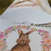 3 Kissenschachteln  Ostergeschenk verpacken Hase Blumenkranz
