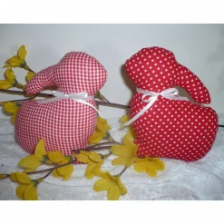 2 kleine süsse Osterhäschen aus Stoff * Osterdeko * Ostergeschenk *