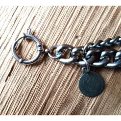 1 Lederhosen - Charivari, zweireihig, 11 Anhänger, ca. 32,5 cm, Trachtenschmuck, Herrenschmuck, Trachtenaccessoires