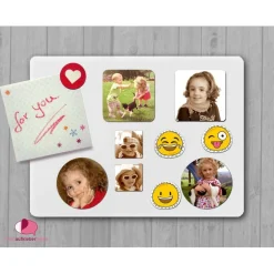 15 Magnetfotos | Herz - personalisierbar mit Foto, als Gastgeschenk oder Erinnerung