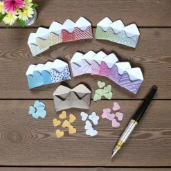 20 Mini Umschläge bunt Frühling – Kleine Briefumschläge als Gastgeschenk, Geldgeschenk oder Mitbringsel