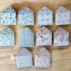 30 Mini Umschläge Floral mit Briefpapier – Kleine Briefumschläge für Geldgeschenk, Gastgeschenk & Mitbringsel
