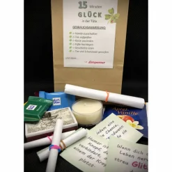 15 Minuten Glück in der Tüte - Glücksgeschenk , Geschenkverpackung