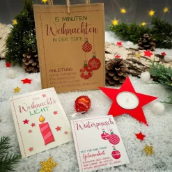 15 Minuten Weihnachten in der Tüte - Geschenk in der Tüte, Weihnachtsgeschenk, Aufmerksamkeit, Antistress, Wichteln