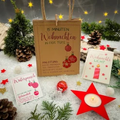 15 Minuten Weihnachten in der Tüte - Geschenk in der Tüte, Weihnachtsgeschenk, Aufmerksamkeit, Antistress, Wichteln