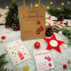 15 Minuten Weihnachten in der Tüte - Geschenk in der Tüte, Weihnachtsgeschenk, Aufmerksamkeit, Antistress, Wichteln