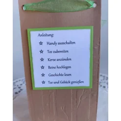 15 Minuten Zeit für dich, befüllte Tüte zum relaxen