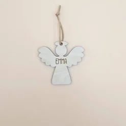 6 Motive Personalisierte Anhänger für Weihnachtsbaum und Geschenke Holzanhänger Christbaum Tannenbaum Schmuck mit Name