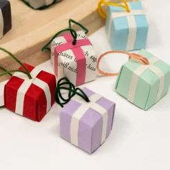 5 Origami Geschenkverpackung Anhänger / Mini Geschenkbox Dekoration