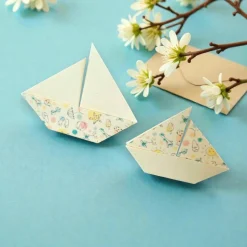 10 Origami Segelboote Tischdeko hellgelb – Handgefaltete Boote für Konfirmation, Taufe & Hochzeit