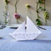 10 Origami Segelboote Tischdeko – Maritime Boote für Konfirmation, Taufe & Hochzeit