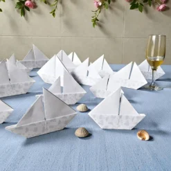10 Origami Segelboote Tischdeko – Maritime Boote für Konfirmation, Taufe & Hochzeit
