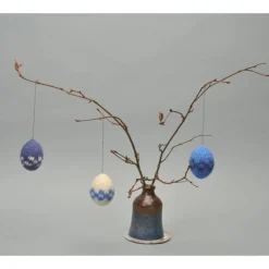 3 Ostereier gestrickt gefilzt Osterdeko