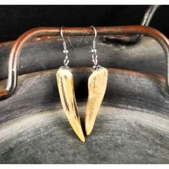 1 Paar Ohrringe, Edelstahl und Horn, Auswahl