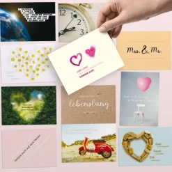 52 Postkarten als Hochzeitsgeschenk / -Spiel