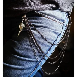 4 reihige Hosenkette, Schlüsselkette, Portemonnaie Kette