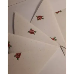 7 rosige Spitztüten