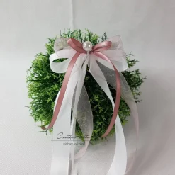 10 St. Autoschleifen in ALTROSA WEIß oder CREME - Antennenschleifen zur Hochzeit