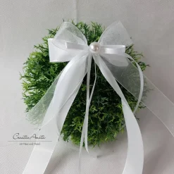 10 St. Autoschleifen WEISS Antenne Hochzeit