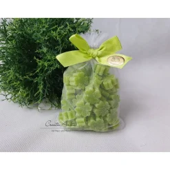 50 St. Kleeblätter Seifenkleeblätter im Organzasäckchen - Glückskleeblatt - Gastgeschenke