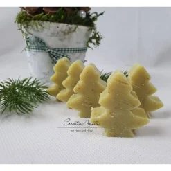 5 St. Sterne Tannenbaum - Christbaum - EISENKRAUT Gastgeschenke Weihnachten - Schafmilchseife