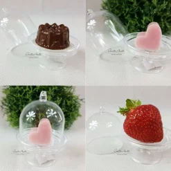 3 Stück Mini CLOCHE - Glocke als Gastgeschenke zur Hochzeit oder anderen Anlaß