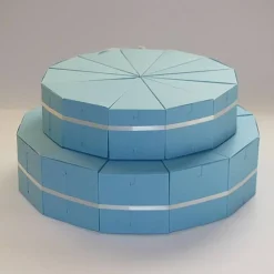 2 Stöckige Torte mit 24 Stück - Ohne Dekoration