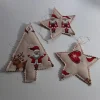 2 Sterne klein und 1 Bäumchen Weihnachten zum Aufhängen, Set 22
