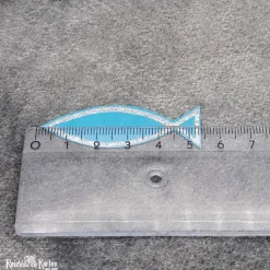 20 Streuteile Deko Fische – Handgemachte Tischdeko für Konfirmation, Kommunion, Taufe & Firmung