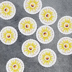 20 Streuteile Deko Kommunion  Sonne