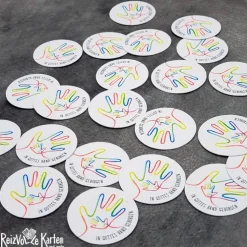 20 Streuteile Deko Kommunion - In Gottes Hand geborgen -