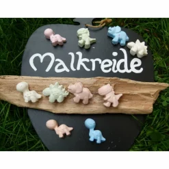 4 TafelKreide "Dino" Geburtstag * Dinoparty * bunte Malkreide * Straßenkreide * tolles Mitgebsel oder Geschenk *