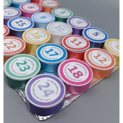 24 Teelichter mit versteckten Botschaften – Adventskalender Füllung & Geschenkidee